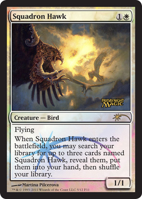 (Promo-FNM)Squadron Hawk/戦隊の鷹